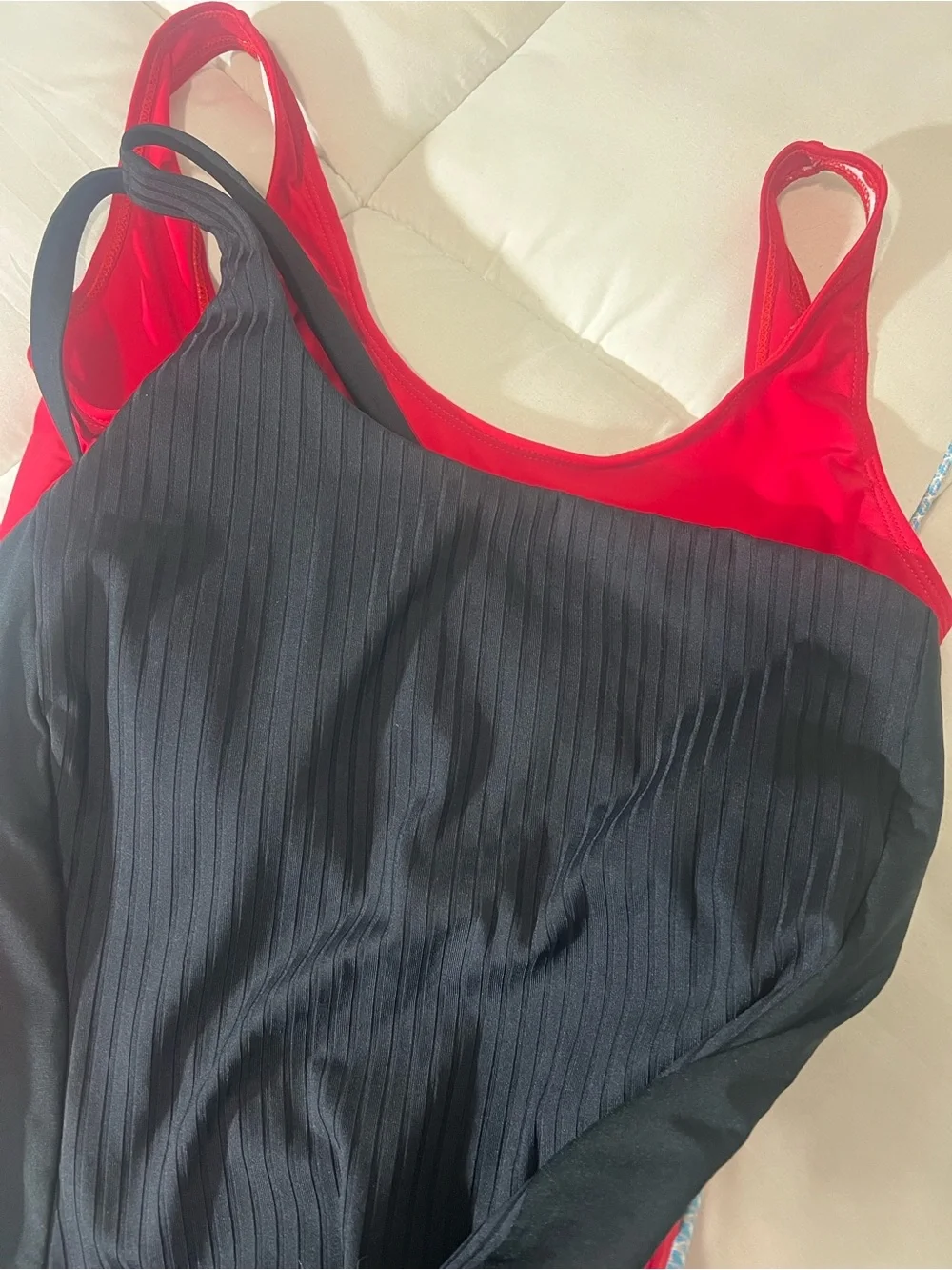 2 Swimsuit Bundle Black M +and Red S Swimwear